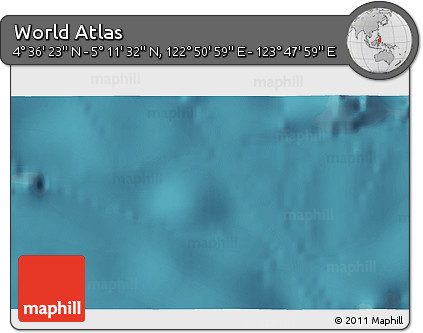 Satellite 3D Map of the Area around 4° 53' 57" N, 123° 19' 29" E