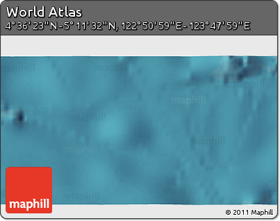 Satellite 3D Map of the Area around 4° 53' 57" N, 123° 19' 29" E