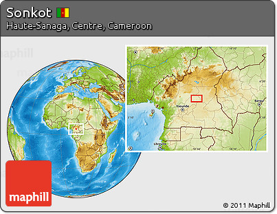 Physical Location Map of Sonkot