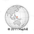 Outline Map of the Area around 4° 53' 57" N, 132° 40' 30" E, rectangular outline