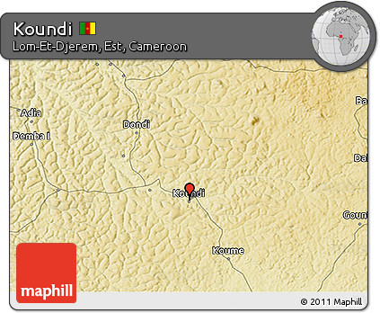 Physical 3D Map of Koundi