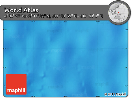 Physical Map of the Area around 4° 53' 57" N, 140° 19' 29" E