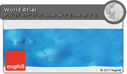 Physical Panoramic Map of the Area around 4° 53' 57" N, 146° 16' 30" E