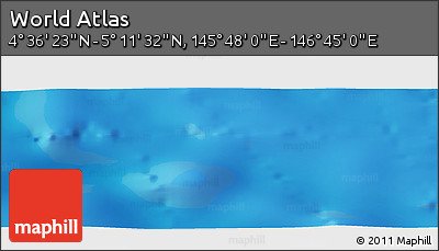 Physical Panoramic Map of the Area around 4° 53' 57" N, 146° 16' 30" E