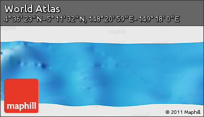 Physical Panoramic Map of the Area around 4° 53' 57" N, 148° 49' 29" E