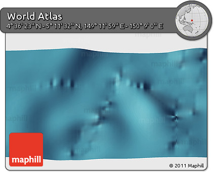 Satellite 3D Map of the Area around 4° 53' 57" N, 149° 40' 30" E