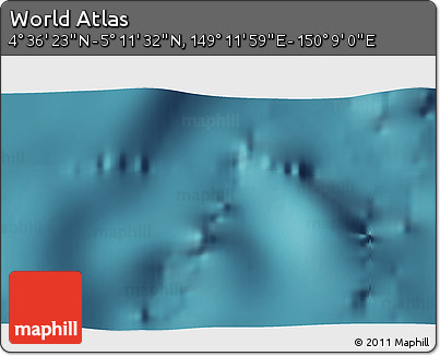 Satellite 3D Map of the Area around 4° 53' 57" N, 149° 40' 30" E