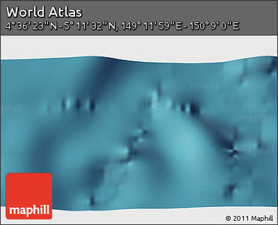 Satellite 3D Map of the Area around 4° 53' 57" N, 149° 40' 30" E