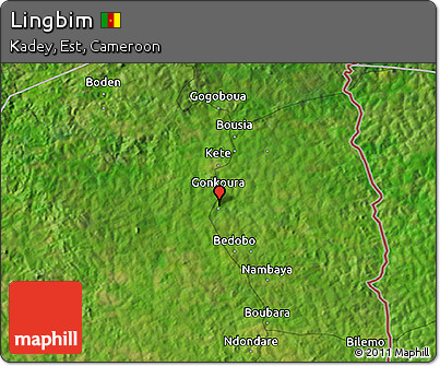 Satellite 3D Map of Lingbim