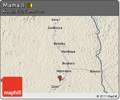 Shaded Relief 3D Map of Mama II