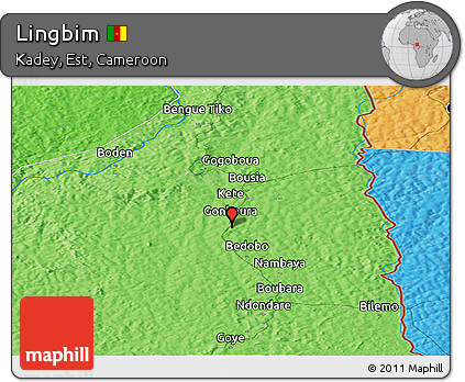Political Panoramic Map of Lingbim