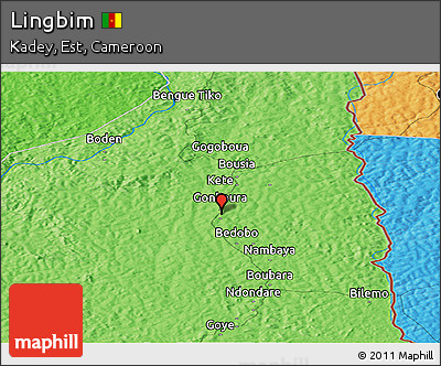 Political Panoramic Map of Lingbim