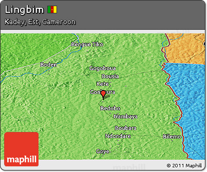 Political Panoramic Map of Lingbim