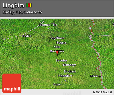 Satellite Panoramic Map of Lingbim