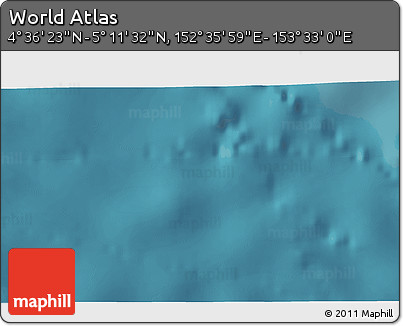 Satellite 3D Map of the Area around 4° 53' 57" N, 153° 4' 29" E