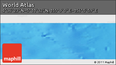Physical Panoramic Map of the Area around 4° 53' 57" N, 155° 37' 30" E