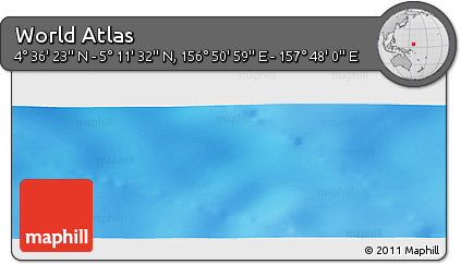 Physical Panoramic Map of the Area around 4° 53' 57" N, 157° 19' 29" E