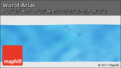 Physical Panoramic Map of the Area around 4° 53' 57" N, 157° 19' 29" E