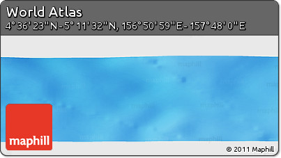Physical Panoramic Map of the Area around 4° 53' 57" N, 157° 19' 29" E