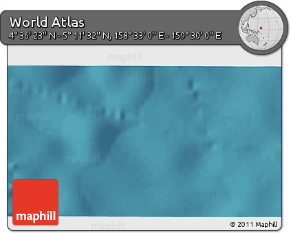 Satellite 3D Map of the Area around 4° 53' 57" N, 159° 1' 30" E