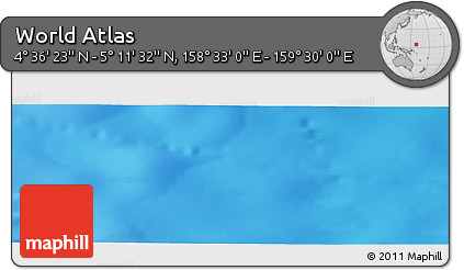 Physical Panoramic Map of the Area around 4° 53' 57" N, 159° 1' 30" E
