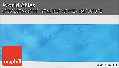 Physical Panoramic Map of the Area around 4° 53' 57" N, 159° 1' 30" E