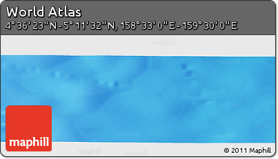 Physical Panoramic Map of the Area around 4° 53' 57" N, 159° 1' 30" E
