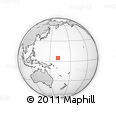 Outline Map of the Area around 4° 53' 57" N, 161° 34' 29" E, rectangular outline