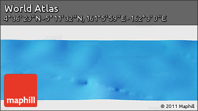 Physical Panoramic Map of the Area around 4° 53' 57" N, 161° 34' 29" E