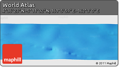 Physical Panoramic Map of the Area around 4° 53' 57" N, 161° 34' 29" E