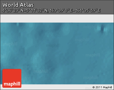 Satellite 3D Map of the Area around 4° 53' 57" N, 164° 7' 30" E