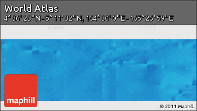 Physical Panoramic Map of the Area around 4° 53' 57" N, 164° 58' 29" E