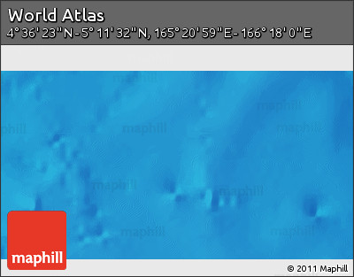 Physical 3D Map of the Area around 4° 53' 57" N, 165° 49' 29" E