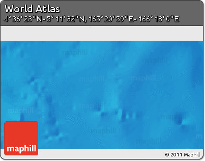 Physical 3D Map of the Area around 4° 53' 57" N, 165° 49' 29" E