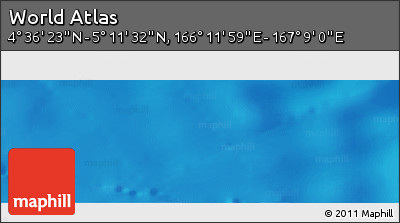 Physical Panoramic Map of the Area around 4° 53' 57" N, 166° 40' 30" E