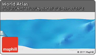 Physical Panoramic Map of the Area around 4° 53' 57" N, 169° 13' 29" E