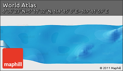 Political Panoramic Map of the Area around 4° 53' 57" N, 169° 13' 29" E