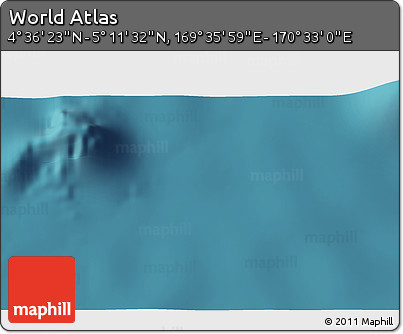 Satellite 3D Map of the Area around 4° 53' 57" N, 170° 4' 29" E