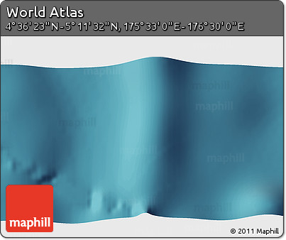 Satellite 3D Map of the Area around 4° 53' 57" N, 176° 1' 30" E