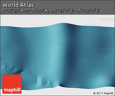 Satellite 3D Map of the Area around 4° 53' 57" N, 176° 1' 30" E