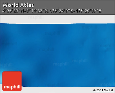 Physical 3D Map of the Area around 4° 53' 57" N, 176° 52' 30" E