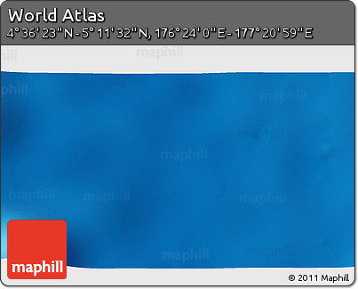 Physical 3D Map of the Area around 4° 53' 57" N, 176° 52' 30" E