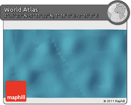 Satellite 3D Map of the Area around 4° 53' 57" N, 1° 46' 29" E