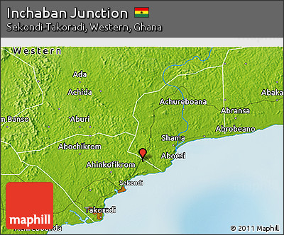 Physical 3D Map of Inchaban Junction