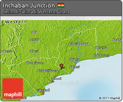 Physical 3D Map of Inchaban Junction