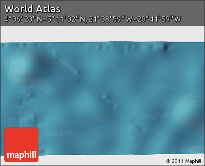 Satellite 3D Map of the Area around 4° 53' 57" N, 21° 10' 29" W