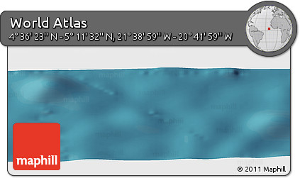 Satellite Panoramic Map of the Area around 4° 53' 57" N, 21° 10' 29" W