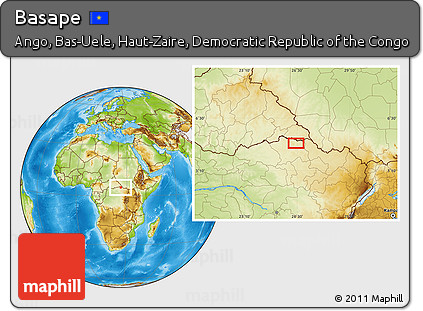 Physical Location Map of Basape
