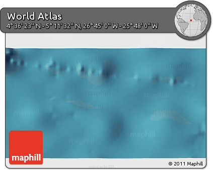 Satellite 3D Map of the Area around 4° 53' 57" N, 26° 16' 29" W