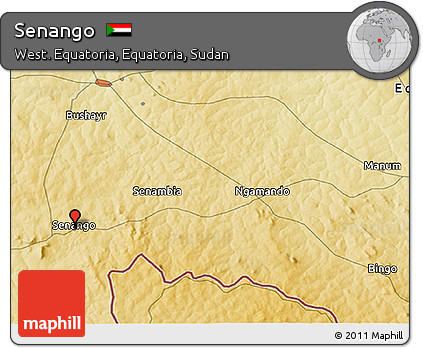 Physical 3D Map of Senango